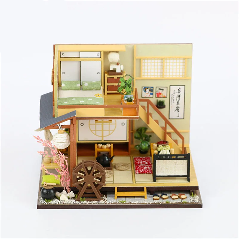 Миниатюрный деревянный кукольный домик сделай сам модель кукольного домика с