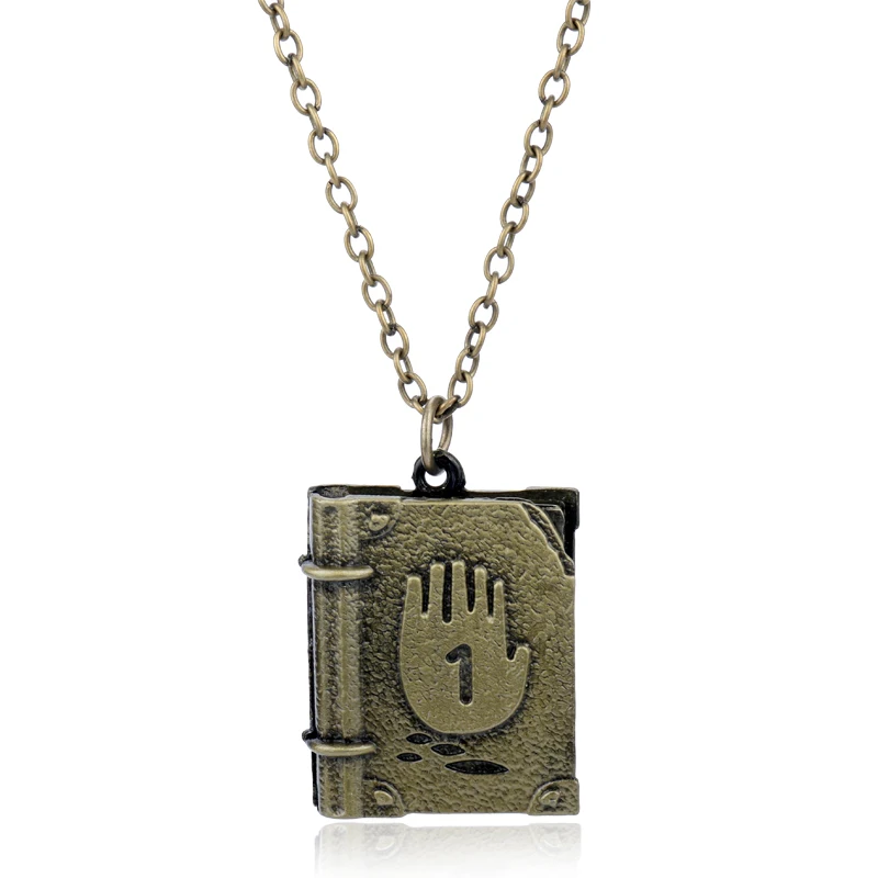E 1 Gravity Falls Necklace Cartoon Jewelry Figure Toy Mabel Pines Stanley Pines Necklaces&Pendants Beads Chain Choker Women Men Gift - Metal Color: E 1