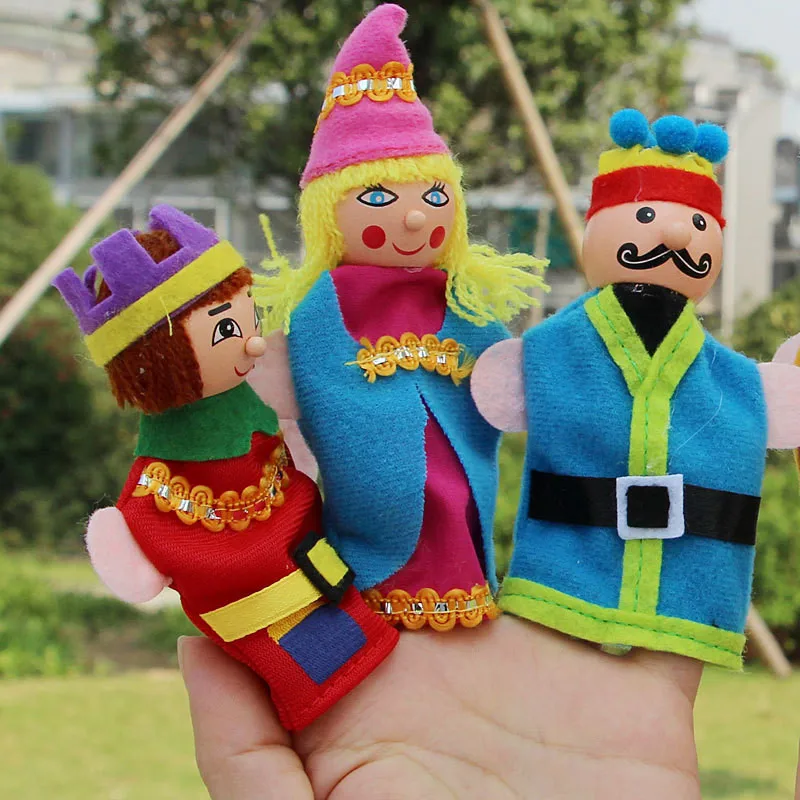 6 шт./лот Детские пальчиковые куклы Детская развивающая история ручная кукла Fantoche