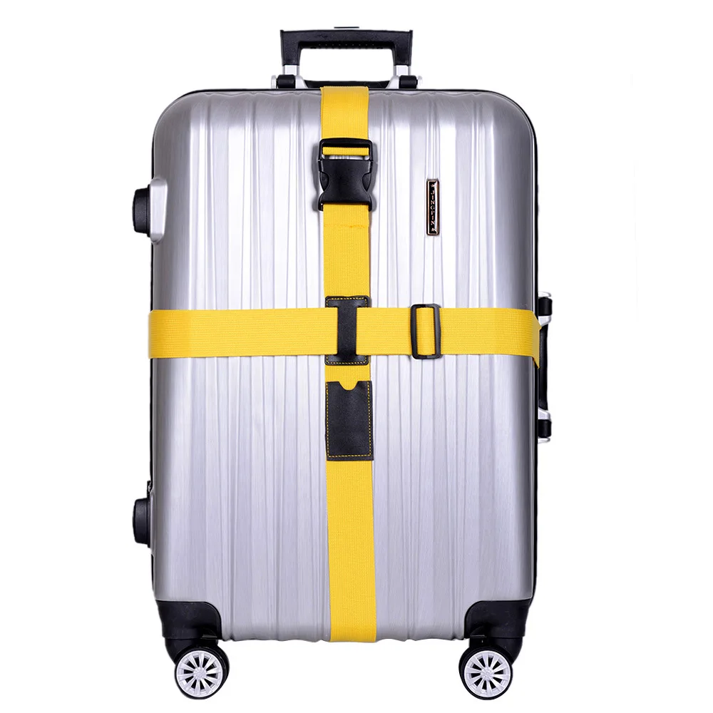 Практичный нейлоновый дорожный чемодан с крестообразными ремнями ремень для