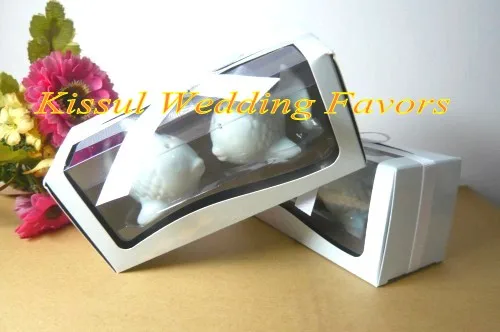 (30 шт./лот = 15 коробок) Свадебные сувениры для душа и вечерние поцелуев рыбы