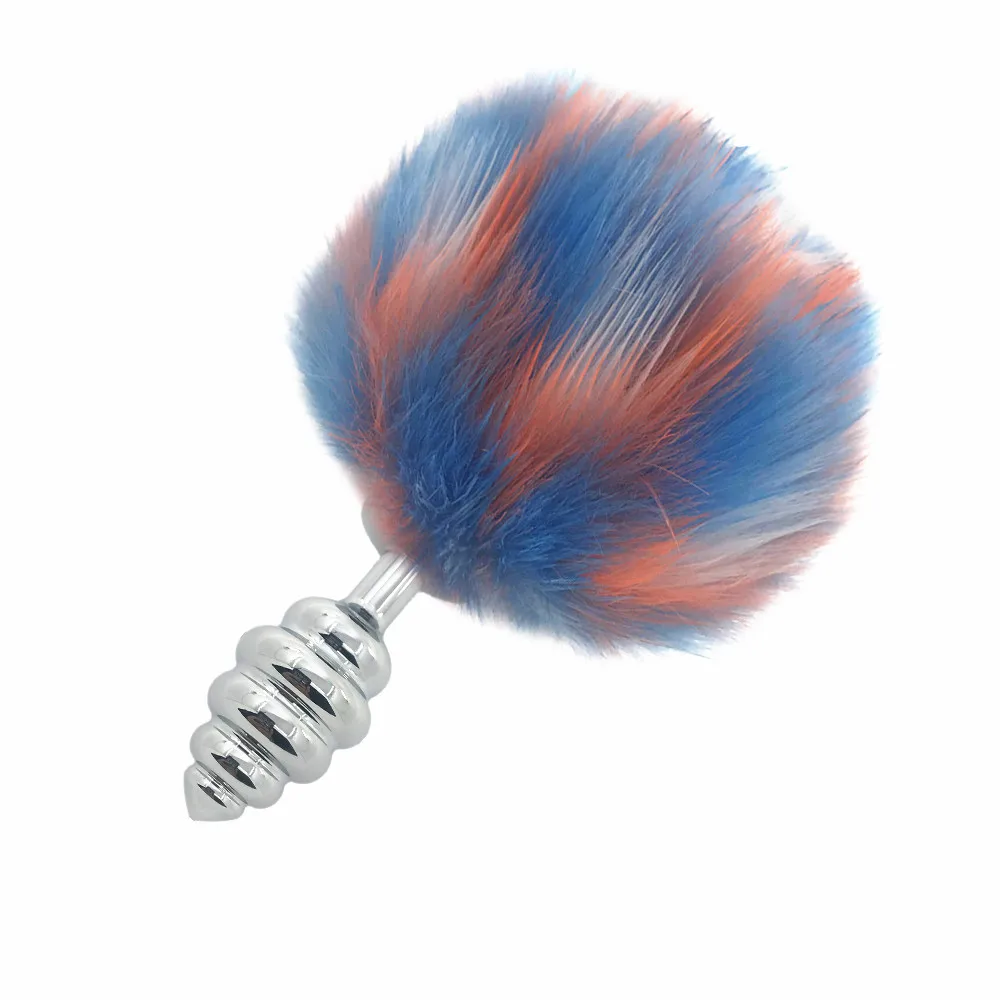Rabbit Tail Small Medium Large Metal Butt Plug Anal Massage Cosplay Couple Flirting Adult Games Sex Toys | Красота и здоровье
