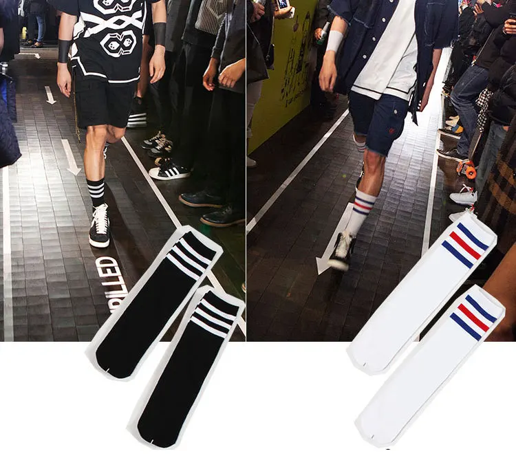 Студенческие Носки в полоску спортивные носки обувь для мужчин и женщин