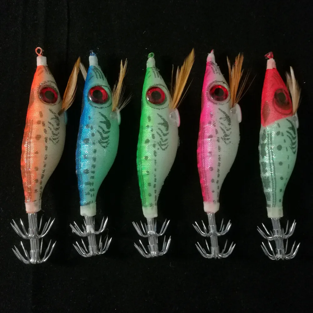 5 шт. 8 г/100 мм искусственная фотомагнитная приманка|fishing tackle|luminous fishingsquid jigs |