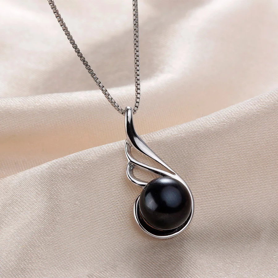 Удивительная цена серебро 925 натуральная пресноводная жемчужина подвески с