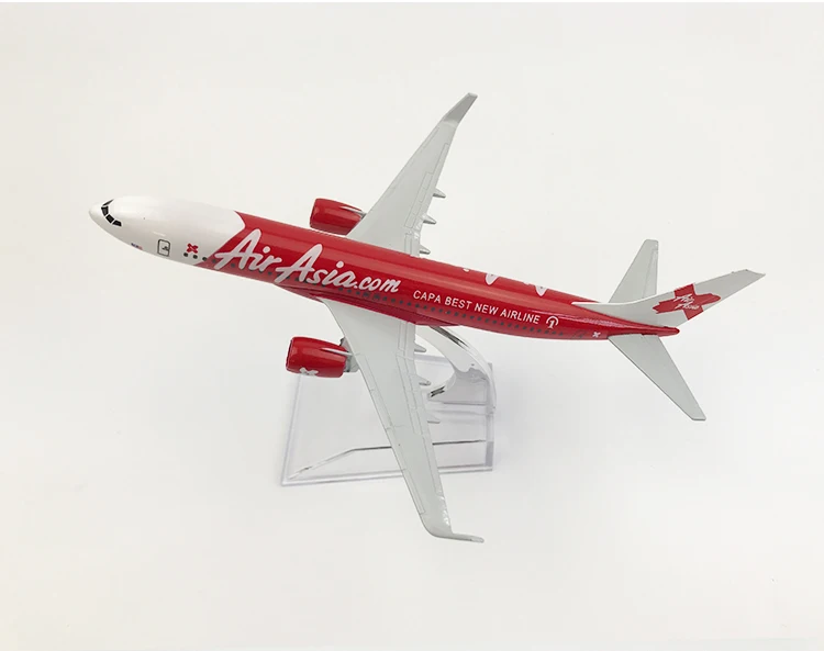 AirAsia Boeing 737 самолет 16 см металлический сплав литья под давлением 1:400 игрушечные модели самолетов для детей модель аэроплана MX22