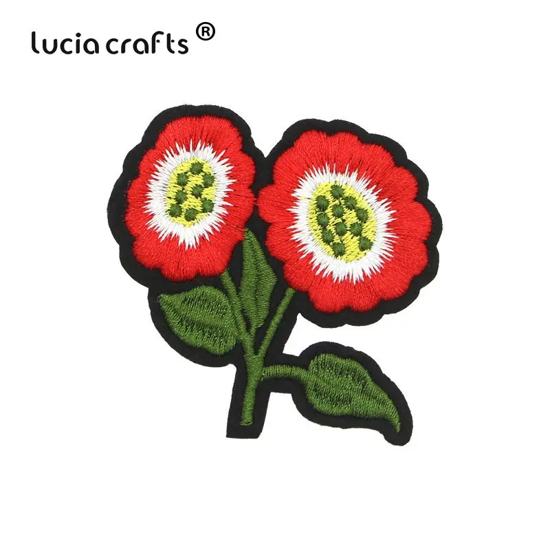 Lucia crafts 10 шт 5,3-11,7 см розовые вышитые железные нашивки для одежды DIY полосатая одежда Лоскутная наклейка L0413