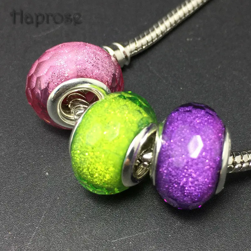 Новый акриловый Европейский смешанный цвет Бусины секция шнур большое отверстие