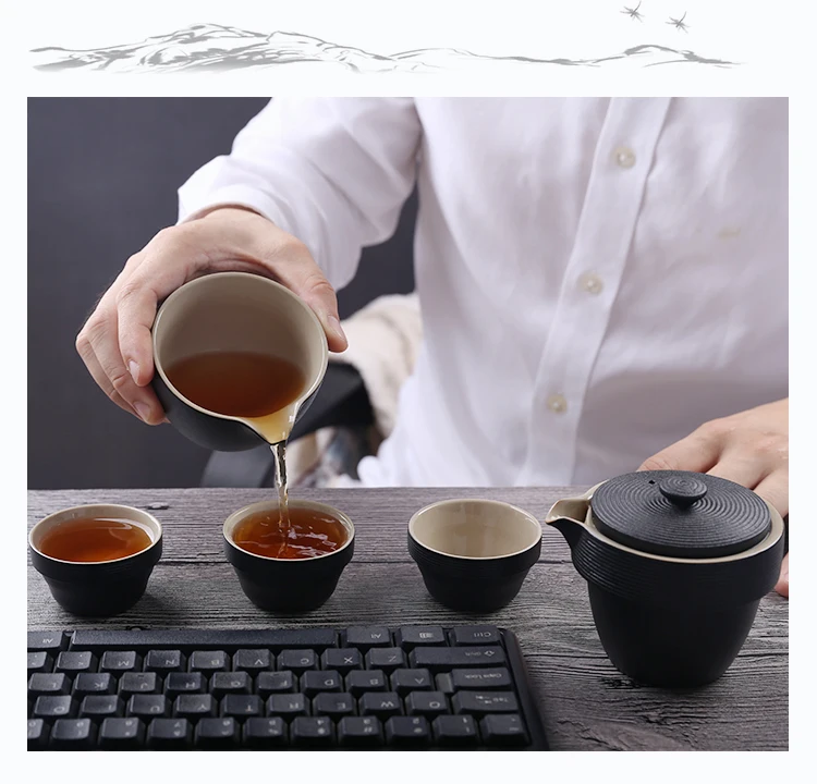 TANGPIN японский чайник керамический чайник gaiwan чайные чашки портативный путешествия Офис чайный набор