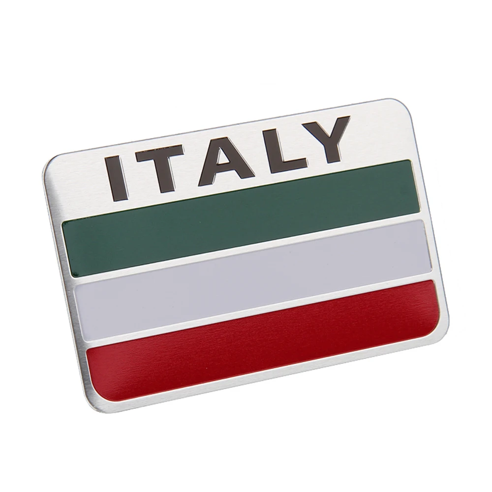 

Italy Flag Emblem For Alfa Romeo Fiat 500 Volkswagen SEAT Smart Hyundai Lexus MINI Cooper Decal Car Accessories Auto Sticker