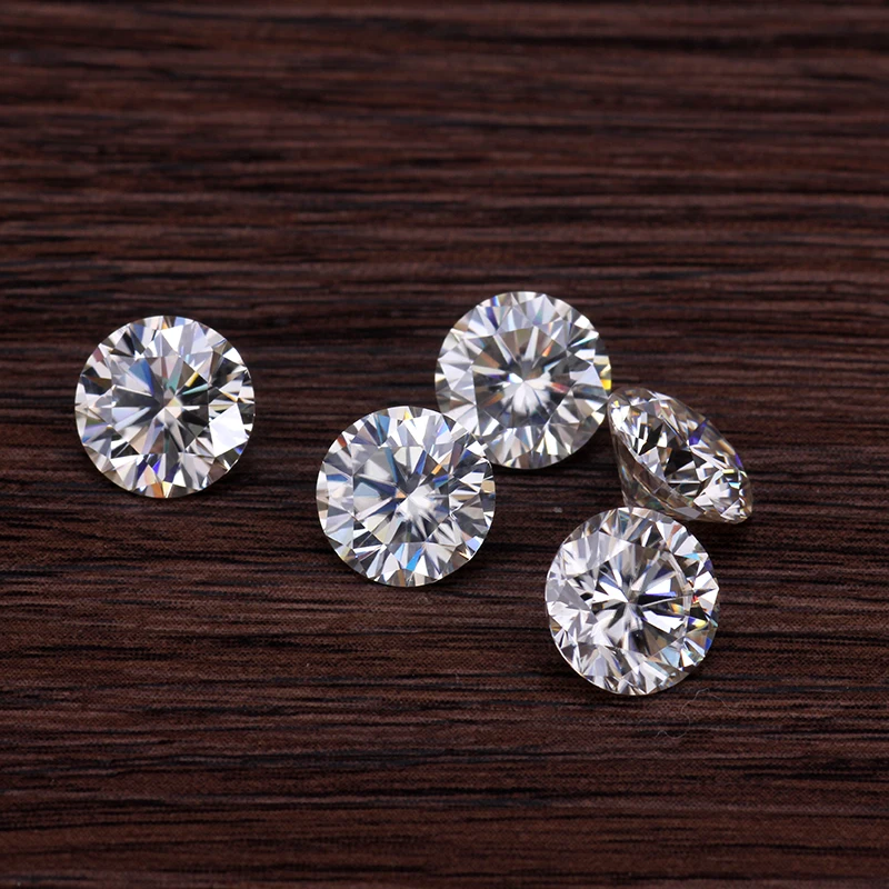 Круглые мерцающие камни Starszuan EF 3 5 мм белые прозрачные в моисанитах|loose stones|stone