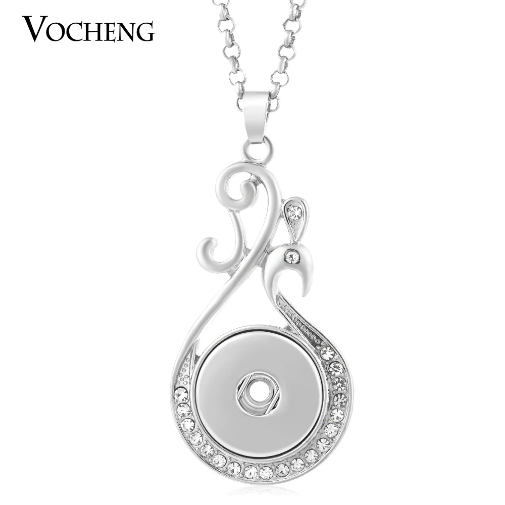 Vocheng имбирь кнопки Bling Цепочки и ожерелья 18 мм Кулон Ювелирные изделия с