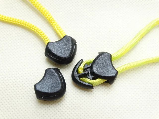 Пластиковая застежка молния наконечники шнура стопор для Паракорда/одежды