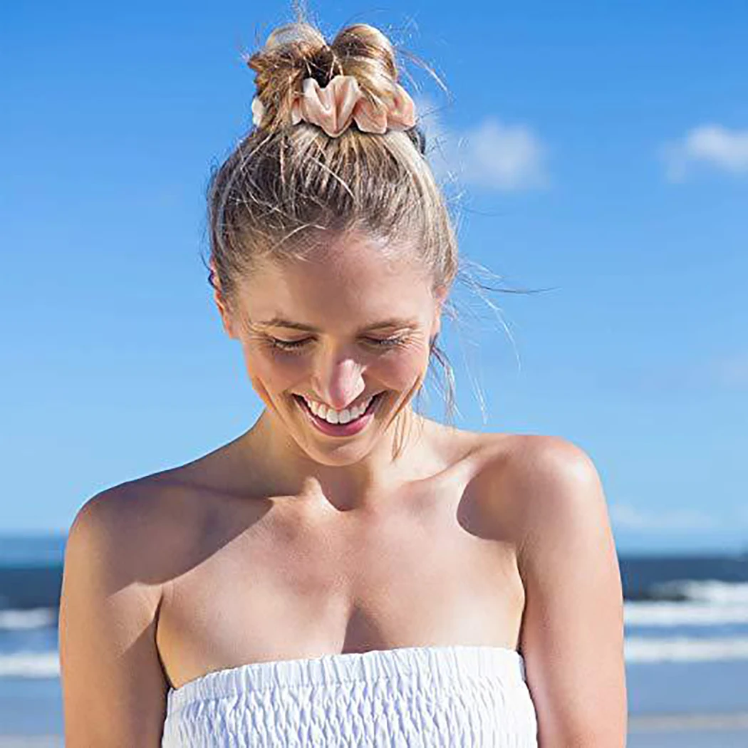 Резинки для волос женские бархатные эластичные резиновые ленты аксессуары 12 шт.