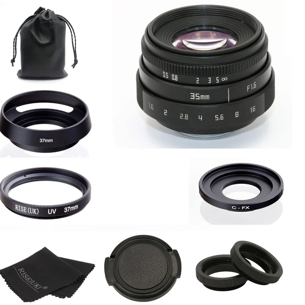 Стиль fuji an 35 мм f1.6 C крепление CCTV камера объектив II комплект для fuji пленка X-Pro1(C-FX