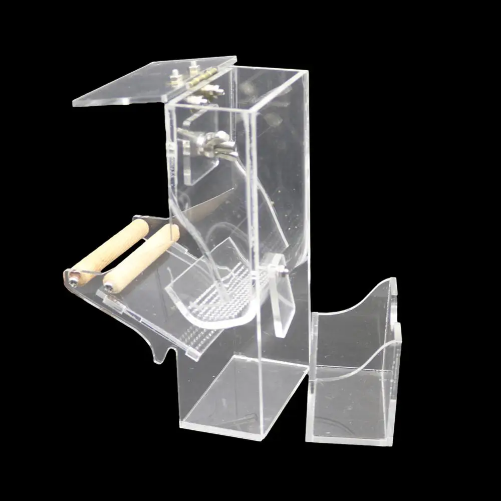 1 шт. Прочное прозрачное птица автоматической подачи попугай косплэй костюм