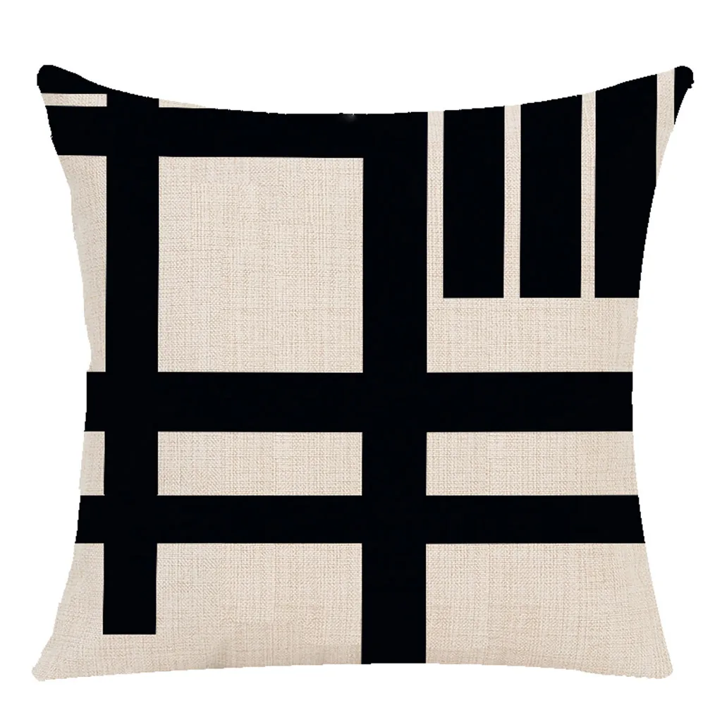 Геометрический узор Сращивание Чехлы для подушек геометрический льняная смесь