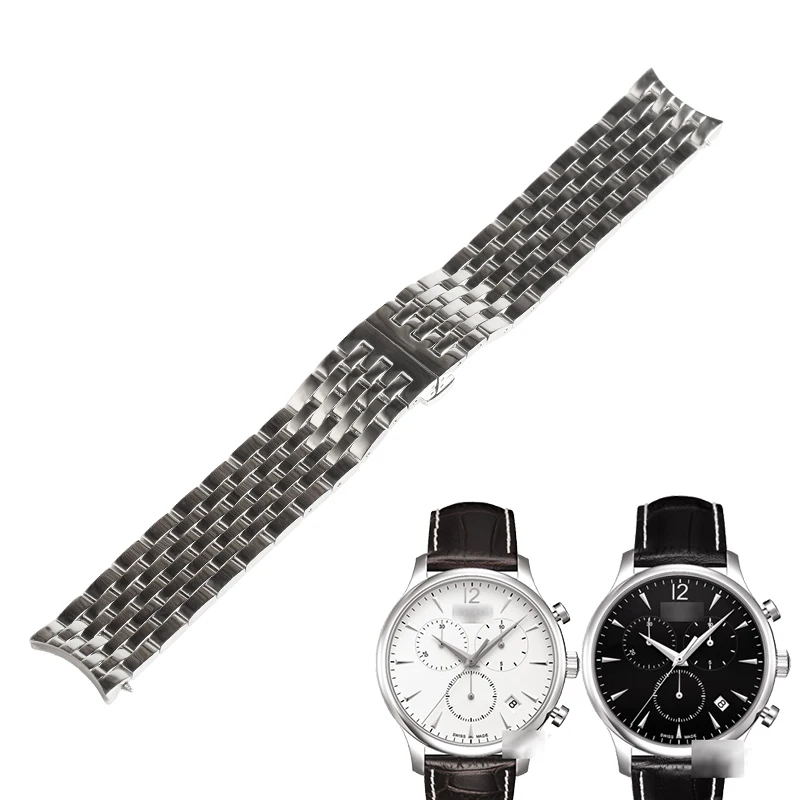 Мужские ремешки для часов WENTULA однотонные из нержавеющей стали tissot традиционный