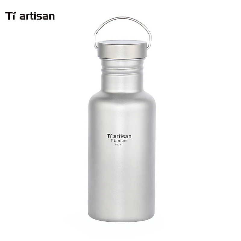 Tiartisan 550 мл титановая бутылка для воды отдыха на природе туризма Спортивная