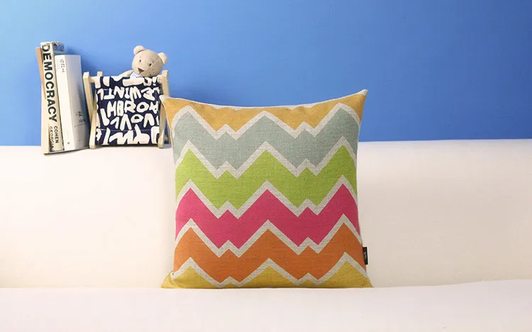 Скандинавские простые подушки цветные гофрированные полосатые Наволочки