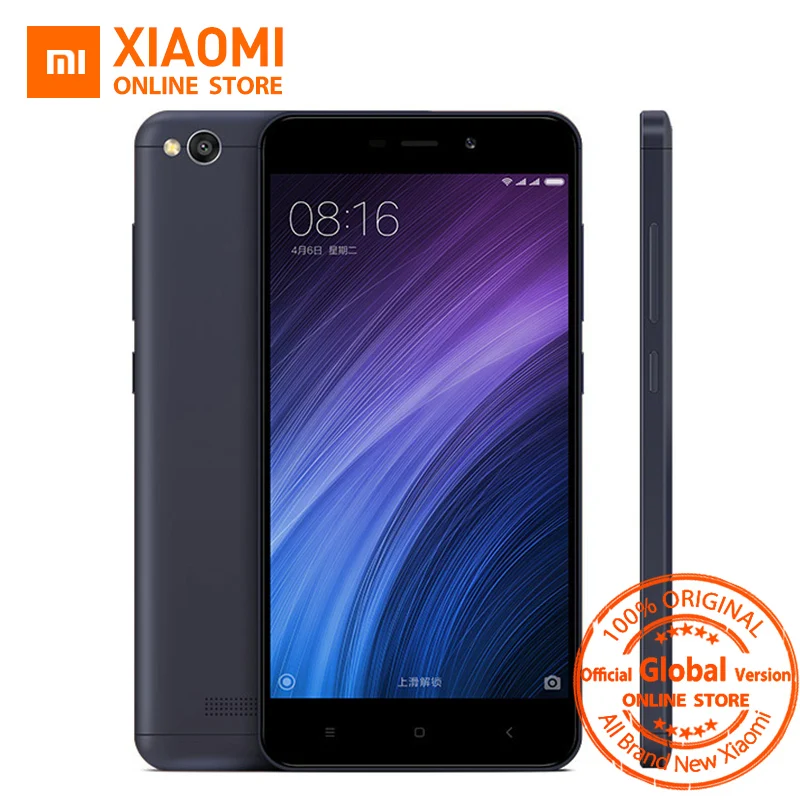 Глобальный Vesion Xiaomi Redmi 4A 2 ГБ Оперативная память 16 Встроенная мобильного телефона