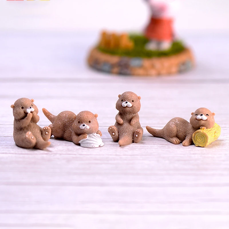 1 шт. искусственная выдра модель экшн-фигурки животных миниатюрная домашний сад