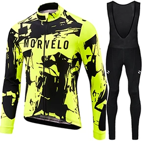 SET H Runchita, зимний теплый флисовый комплект с длинным рукавом, bicicleta, комплект для велоспорта, зимняя одежда для велоспорта, Ropa de invierno - Цвет: SET H