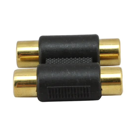 Соединительный элемент соединительного кабеля F/F 2-RCA AV разъем мама-Мама аудио-и