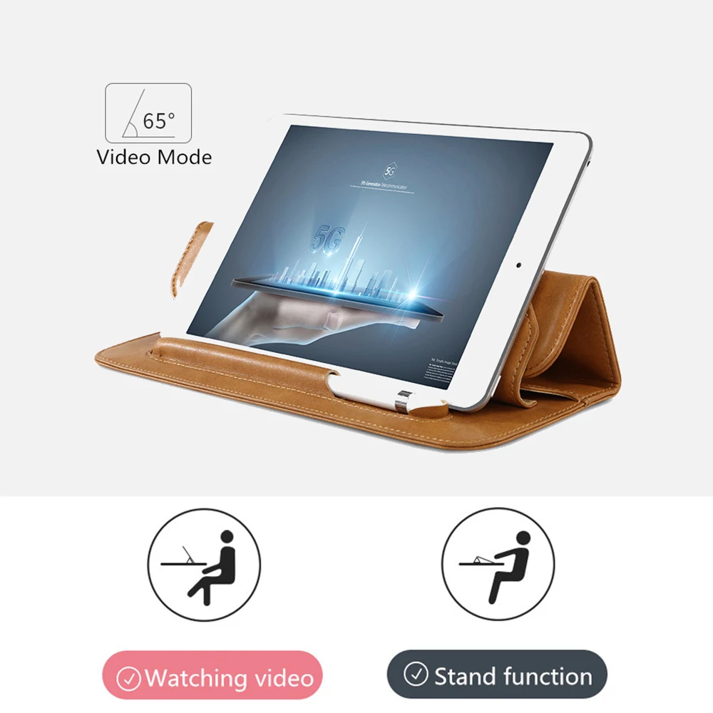 Чехол для ipad mini 5 из микрофибры, 7,9 дюймов, чехол для ipad, чехол, сумка, защитный чехол с отделением для карандашей