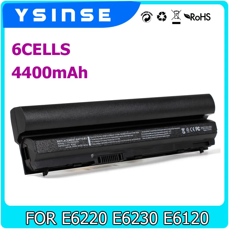 Ysinse ноутбука Батарея для Dell Latitude E6220 e6120 E6320 E6430s E6230 k4cp5 k94x6 kfht8 mhpkf 09K6P F33MF F7W7V fhhvx