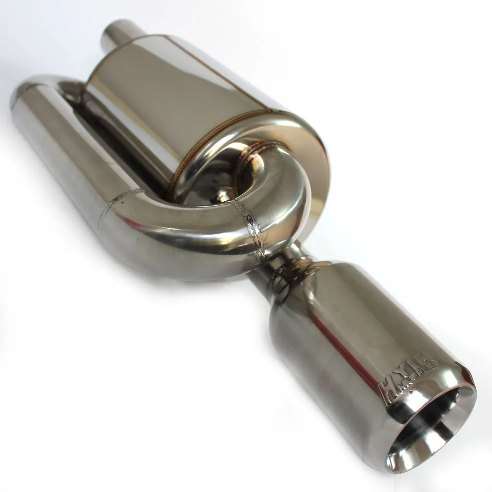 Car Accessories 51mm-89mm exhaust system muffler tube Universal stainless steel S-type external back pressure exhaust muffler