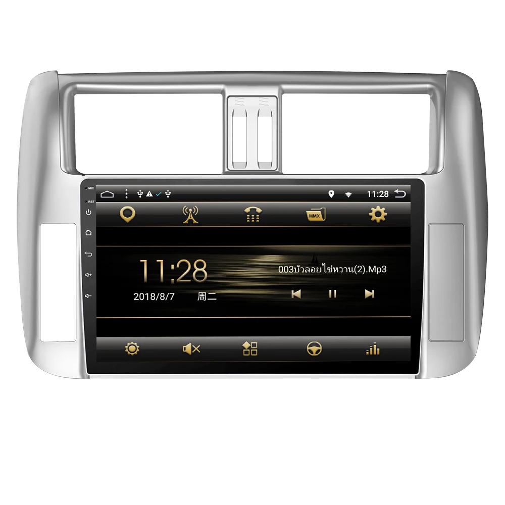 Eunavi 8 ядер 2G + 32G Автомобильный gps dvd плеер для Toyota Prado 150 Land cruiser 2010 2013 с 4G LTE wifi bluetooth 2