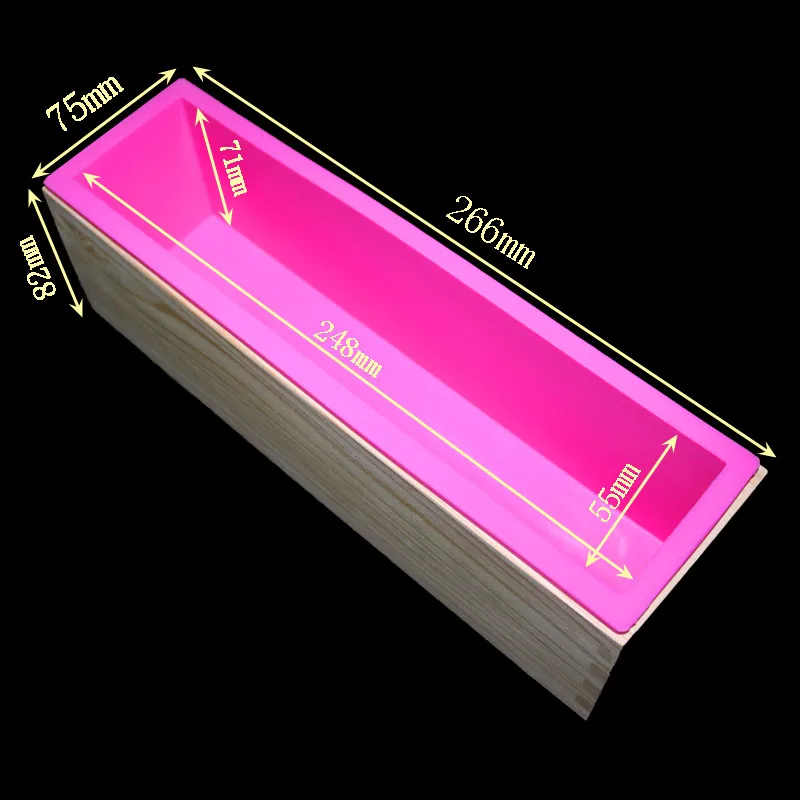 Прямоугольное мыло внешняя Прямоугольная форма деревянный ящик с деревянным