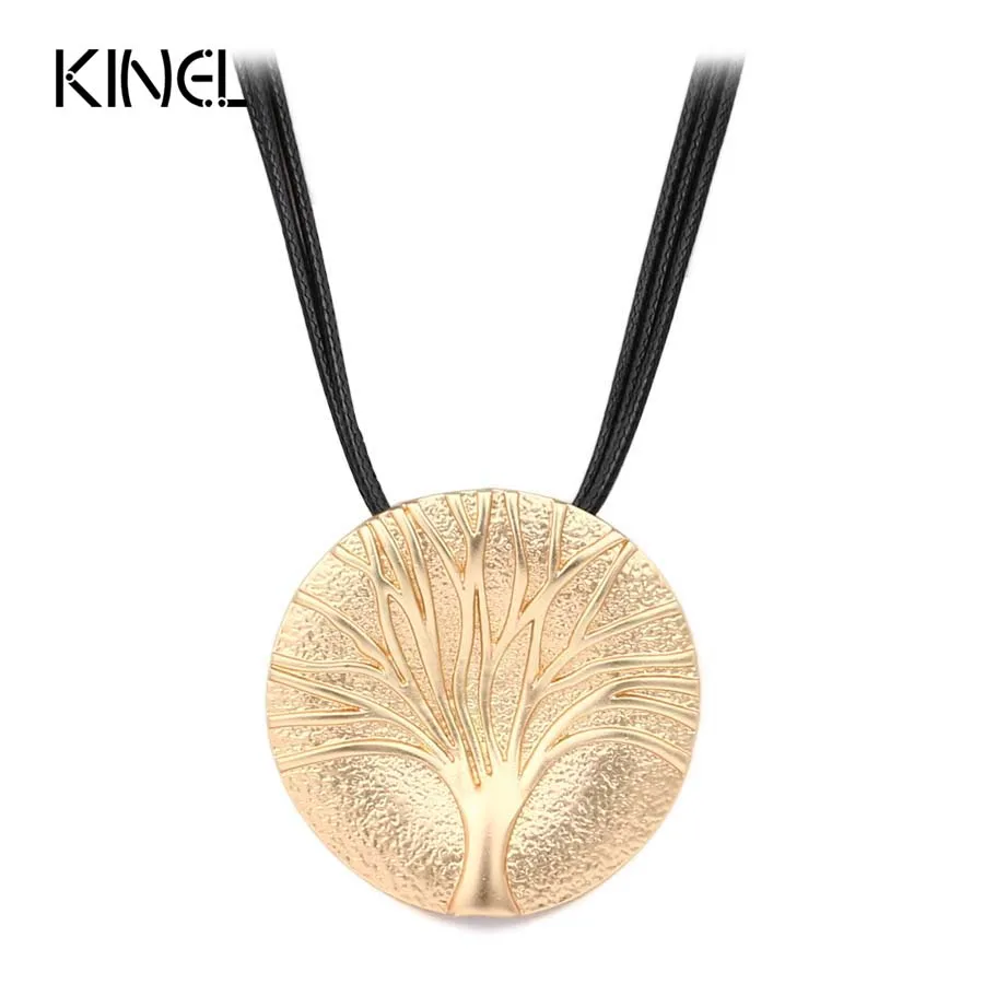 New 2016 Fashion Bohemian Natural Style Jewelry High Quality Handmade Wax Rope Color Gold Necklace For Women | Украшения и