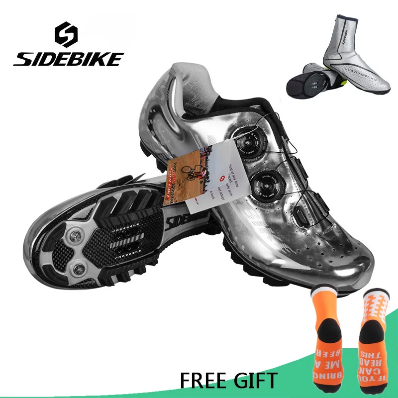 Sidebike углеродная велосипедная обувь MTB Мужская гоночная профессиональная велосипедная обувь Althletic самоблокирующаяся дышащая Нескользящая велосипедная обувь