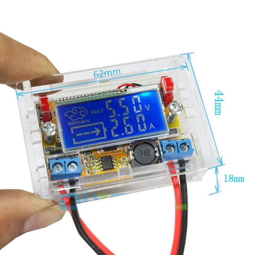CNIKESIN Diy kit adjustable Регулируемый понижающий Модуль питания ремень Вольтметр