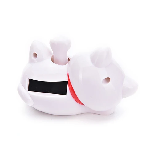 4 дюйма 1/3 дюйма Белый ABS на солнечных батареях Maneki Neko радушный счастливый манящий удача кошка домашний отель Ресторан Декор Ремесло