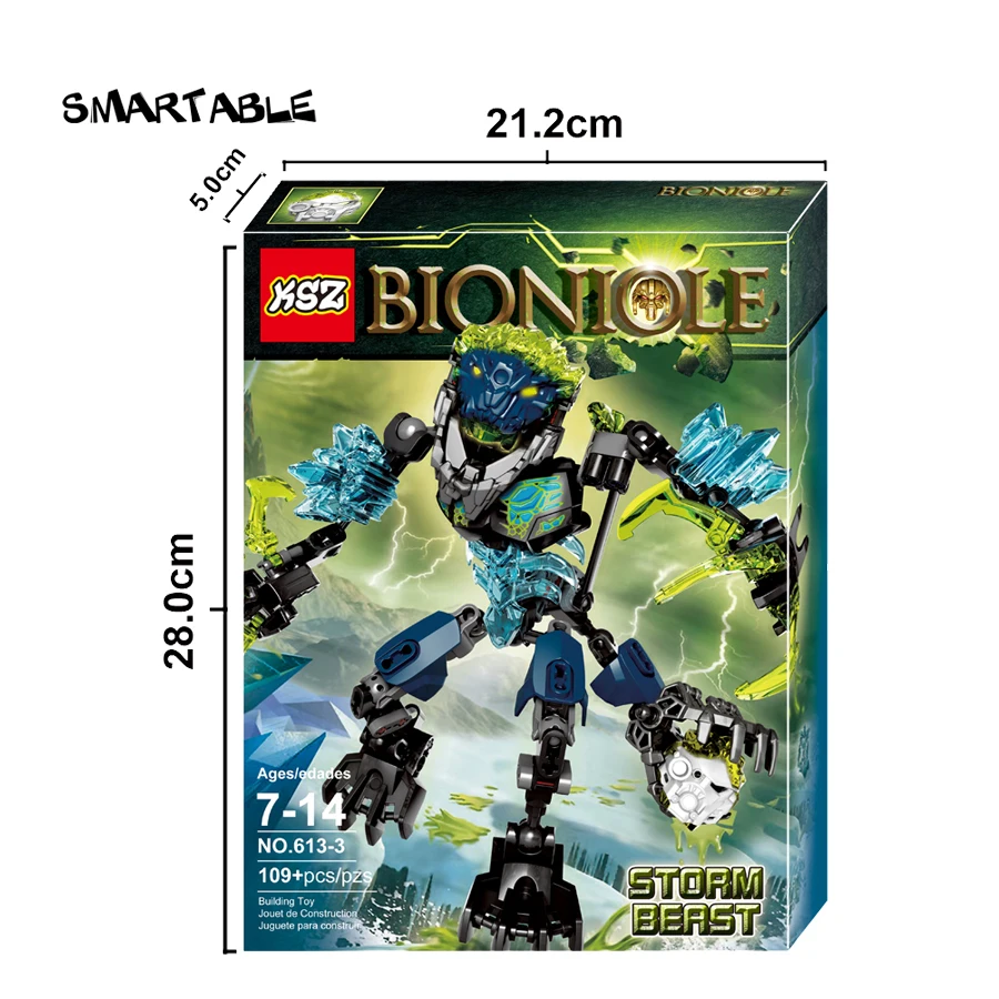 BIONICLE серии 4 шт./компл. Ekimu умарак Storm qurke, игровые фигурки, строительные блоки, игрушки для мальчиков и совместимо со всеми самых лучших брендов, BIONICLE