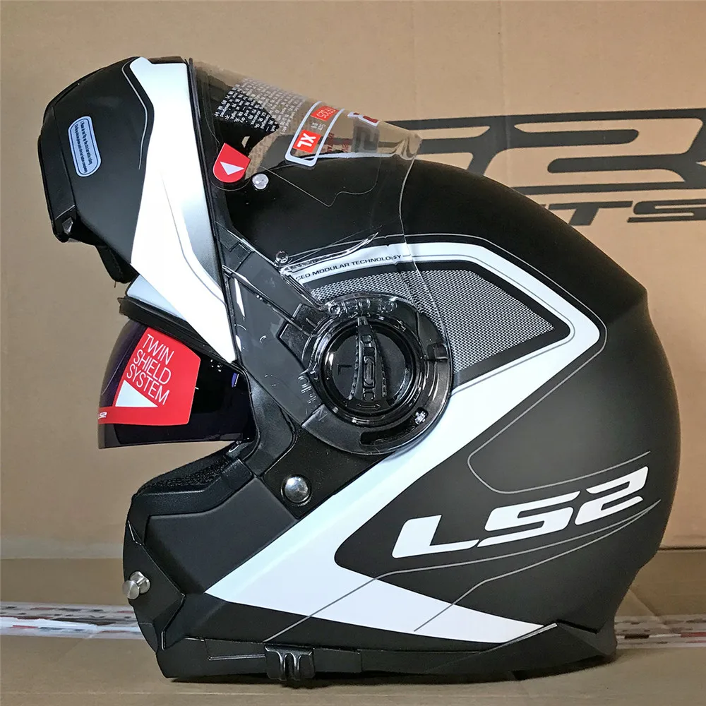 LS2 FF325 стробоскоп флип мотоциклетный шлем дорожный модульный CIVIK зоны шлемы Capacete Cascos Moto Casques
