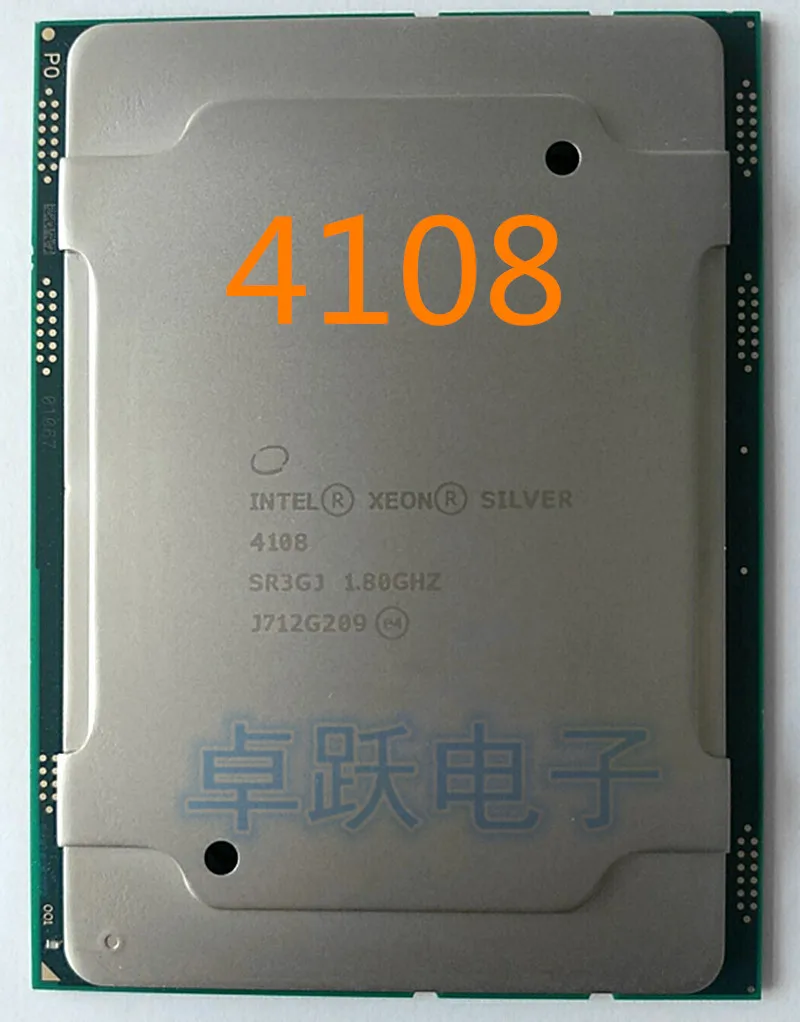 INTEL XEON SILVER 4108 Процессор процессор 8 CORE 1,80 ГГц 11 MB L3 кэш 85 Вт SR3GJ