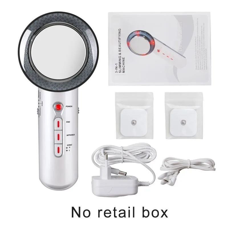 no retail box Ультразвуковая кавитация Ems, массажер для похудения, потеря веса, массаж, целлюлит, инфракрасный светильник, терапия, сжигатель жира, массажер - Цвет: no retail box