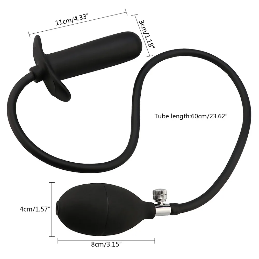 Inflatable Anal Plug With Pump Expandable Butt Plugs Prostate Massage Adult Products Health Sex Toys | Красота и здоровье