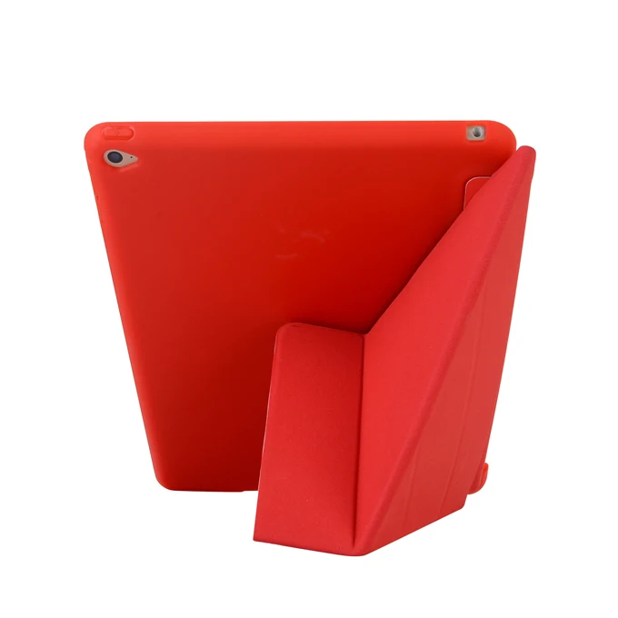Для iPad Air 2 Smart Cover Чехол преобразования с подставкой Ipad Air2 протектор A1566 A1567 Силиконовый Мягкий противоударный корпус