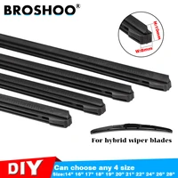 broshoo auto vehicle insert rubber strip car wiper blade refill 8mm 1416171819202122242628 4pcslot car accessories