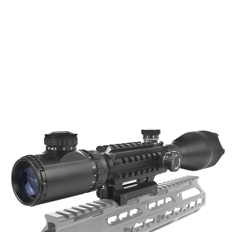 LUGER Tactical 4 16X50 EG Профессиональный красный зеленый прицел оптический с рельсовым