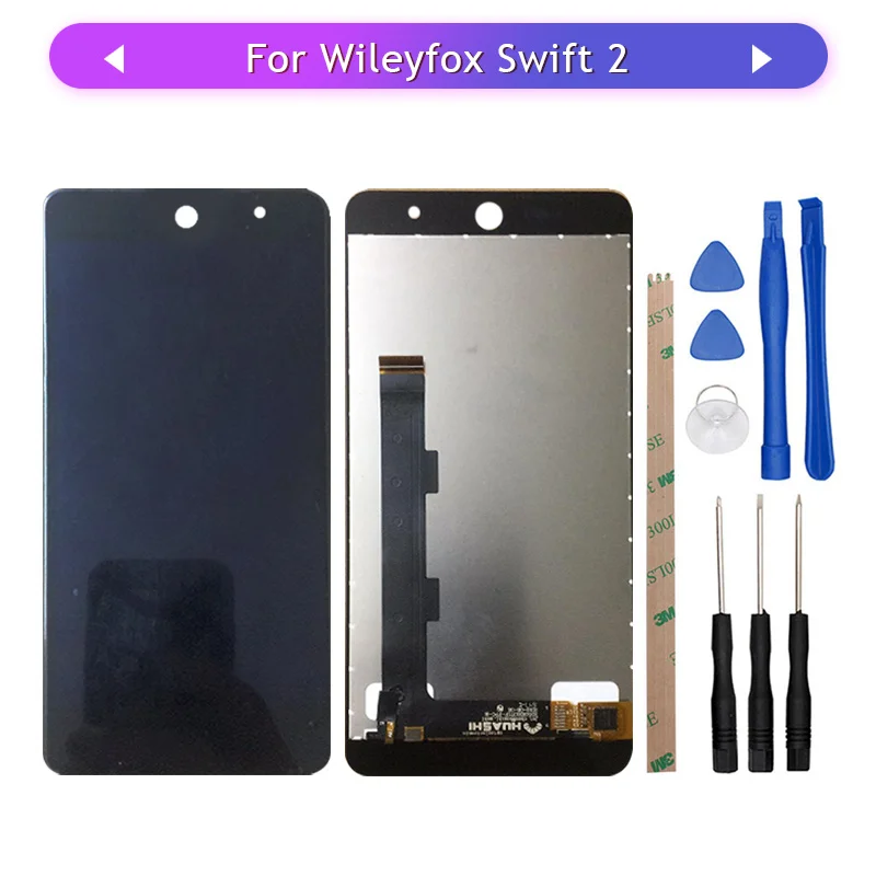 3 шт. для Wileyfox Swift 2 ЖК дисплей сенсорный экран сборка стеклянная панель дигитайзер