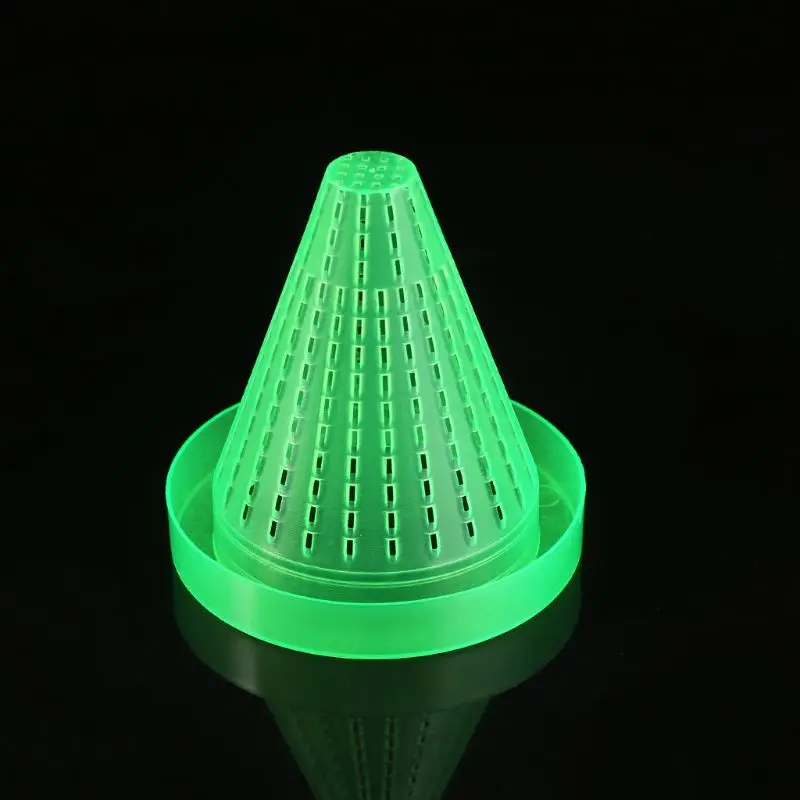 Aquarium Fish Feeder Red Worm Feeding Cup Tank Plastic Funnel With Suckers | Дом и сад