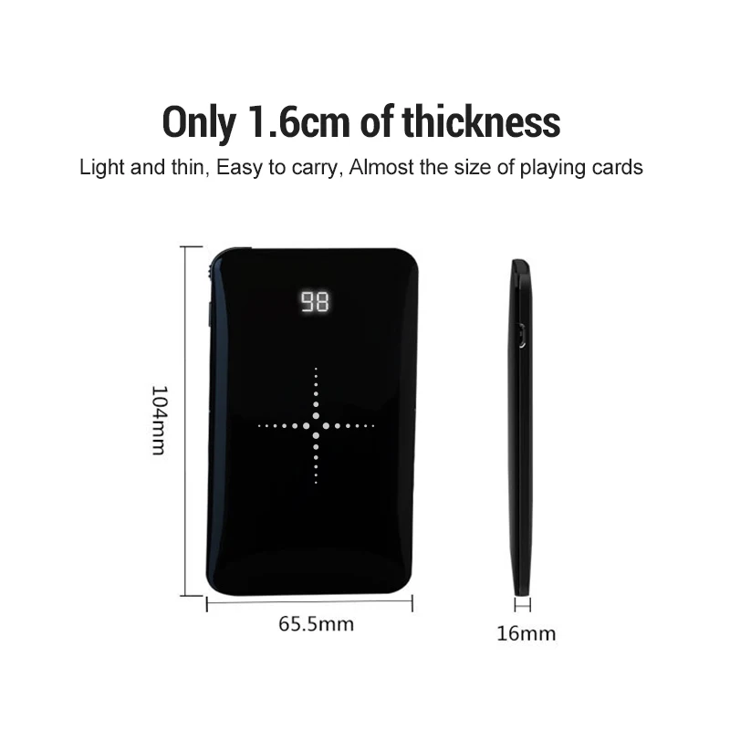 Travelcool 8000mAh портативное зарядное устройство беспроводной внешний аккумулятор