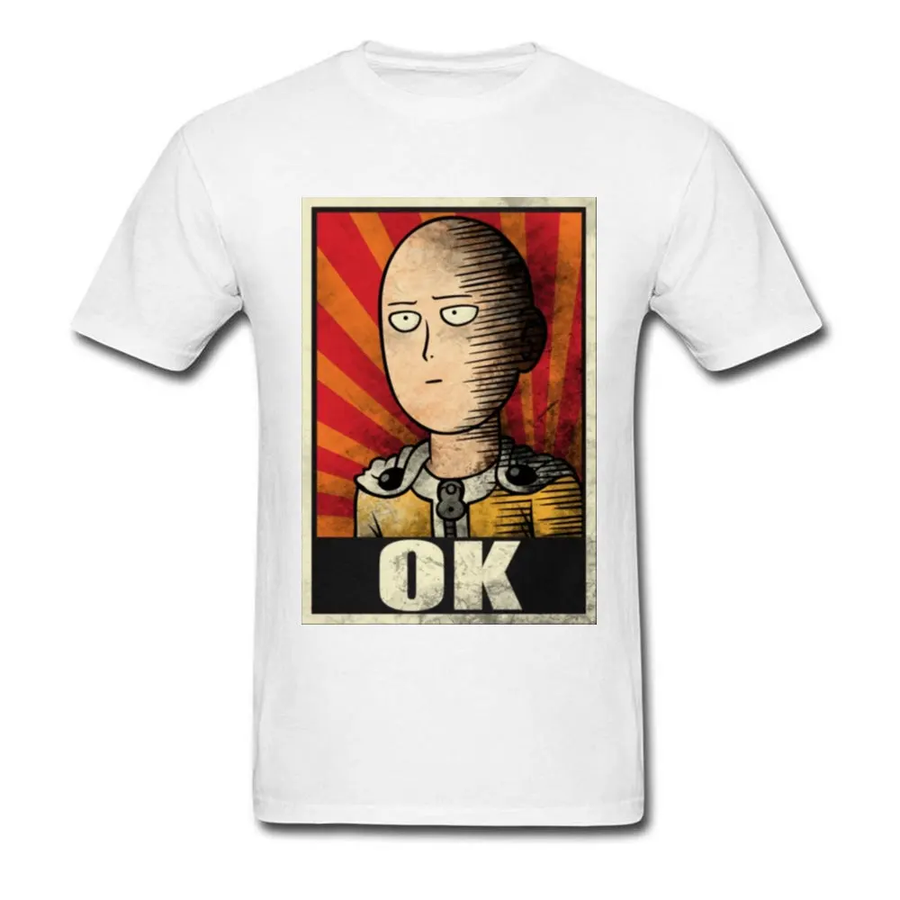 Забавная футболка 2020 Мужская Футболка One Punch Man винтажная OK Одежда Японские Аниме