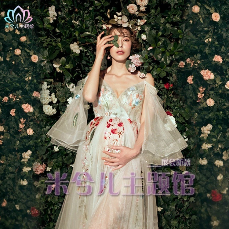 Новинка Платье для беременных женщин Модный реквизит фотосессии Романтическое